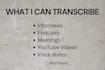 do accurate spanish transcription and data entry
