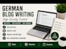 write blog articles and texts in german