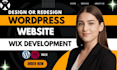 design a website with wordpress or wix redesign wix to wordpress