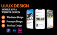 design website UI UX, wireframes and figma website design