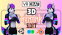 design high quality custom vrchat avatar edit, retexture an optimization