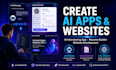 create ai interviewing app, ai resume builder app, and website
