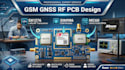 design GSM, gnss rf pcb using sx1276, sim986, mc60