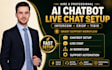 setup intercom crisp tidio ai chatbot live chat support workflow