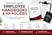 create a professional employee handbook and HR policies