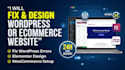 fix webseite wordpress, ecommerce website, elementor and develop your business