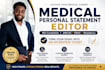 edit your medical school personal statement and eras residency application