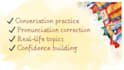 help you speak spanish confidently with personalised conversation practice