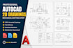 create precise all layouts and aufacturing autocad 2d drawings for cnc machine