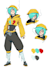 make 2d character design sheet for reference
