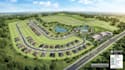 render 3d site plan, town plan, plat map,  plot plan and lot subdivision