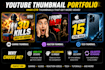 design high converting youtube thumbnails fast