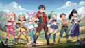 character illustrations in anime and cartoon style