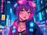 create a fabulous anime character cyberpunk character