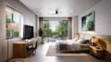 create 3d rendering of an interior house