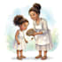 grow a sunflower children book illustration