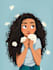 make a disney cartoon illustration