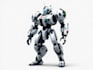 paint a gorgeous robot character or mascot illustration