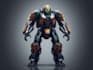 create a marvelous sci fi mecha and robot concept art