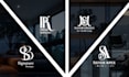design luxury modern monogram and initial letter logo