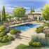 do landscape design, garden design, backyard, pool and terrace