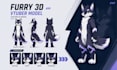 create custom 3d furry vtuber and vroid models