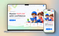 design kids learning app UI UX, children website, edtech figma design