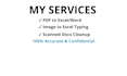 do fast and accurate excel word PDF data entry