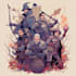 did group party character art, dnd party