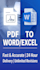 do all type of pdf convert and data entry