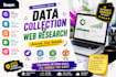 do data collection and internet research