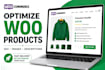 optimize woocommerce product pages SEO images descriptions setup