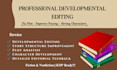 provide developmental editing and line editing for your manuscript