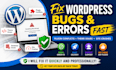 fix wordpress bugs solve plugin conflicts troubleshoot theme errors quickly