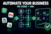 do a no code automation system using n8n, API integration, whatsapp automation