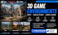 do realistic unity and unreal engine 3d game environment roblox map level design