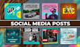 design professional post design for social media