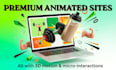 a premium 3d animated website with scroll motion and micro interactions