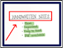 create clean handwritten notes in PDF for students