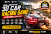 develop a 3d car racing game using unity or unreal engine for mobile and PC