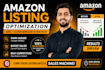 optimize amazon listing SEO and write high converting product copy