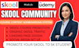 build your skool community, course content, and onboarding system