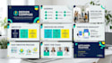design company presentation, business powerpoint canva presentation ppt template