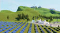create 3d industrial microgrid power plant energy system animation