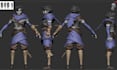 create 3d character modeling stylized character rigging for games and animation