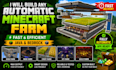 build any automatic minecraft farm fast and efficient java bedrock