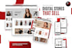 design modern shopify store or redesign shopify website