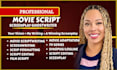 professionally edit, proofread, and format your screenplay or script