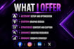 be your professional social media manager with custom graphics design