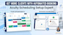 design and set up acuity scheduling booking page and appointment booking website
